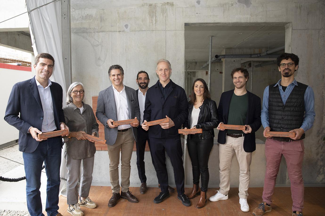 Pose de la première pierre Live in Osmose